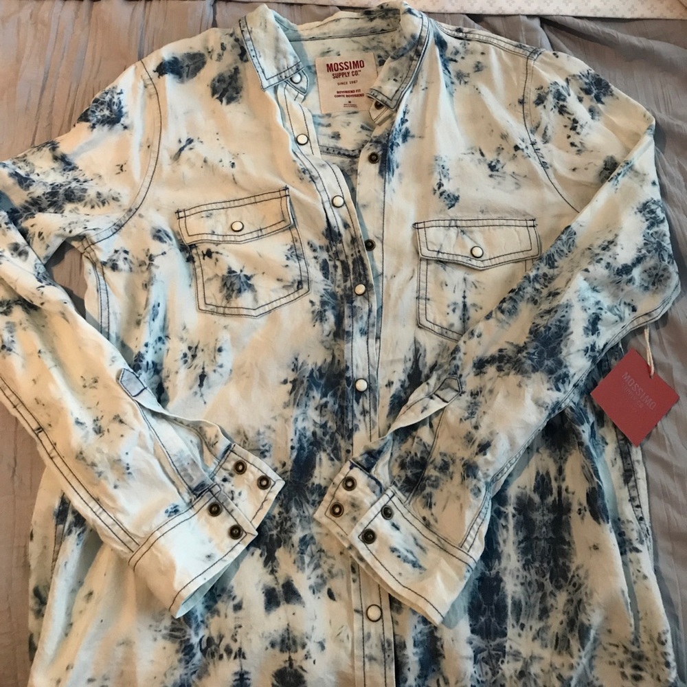 Boyfriend long sleeve button up
